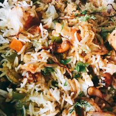 Smoky Veg Biryani A picture of Smoky Veg Biryani.