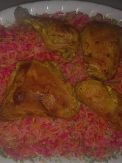 صورة لوصفة برياني (رز ملون)