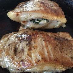 A picture of California Farm Stuffed Pork Chops with Sundried Tomato.