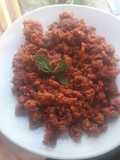 Chorizo guisado rápido y fácil, tip para menos grasa (casi nada)