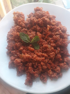 Una foto de Chorizo guisado rápido y fácil, tip para menos grasa (casi nada)