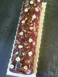 Bûche chocolat praliné façon rocher