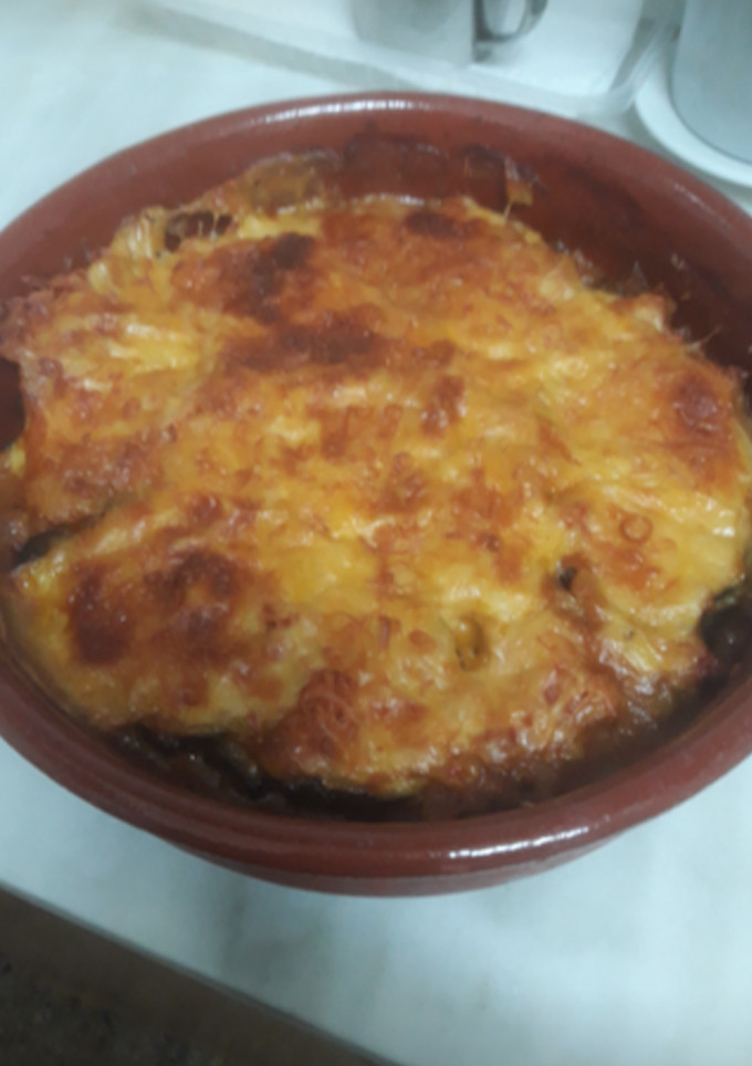 Una foto de Musaka vegana rápida con tofu