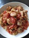 Egg Tomato and Shrimps