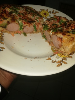 A picture of Toast Sausage Bread#4weekschallenge#charityrecipe.