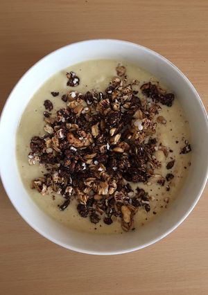 Foto resep Avocado Soya Smoothie Bowl