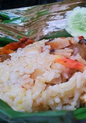 Foto resep Nasi bakar ayam-ati ampela