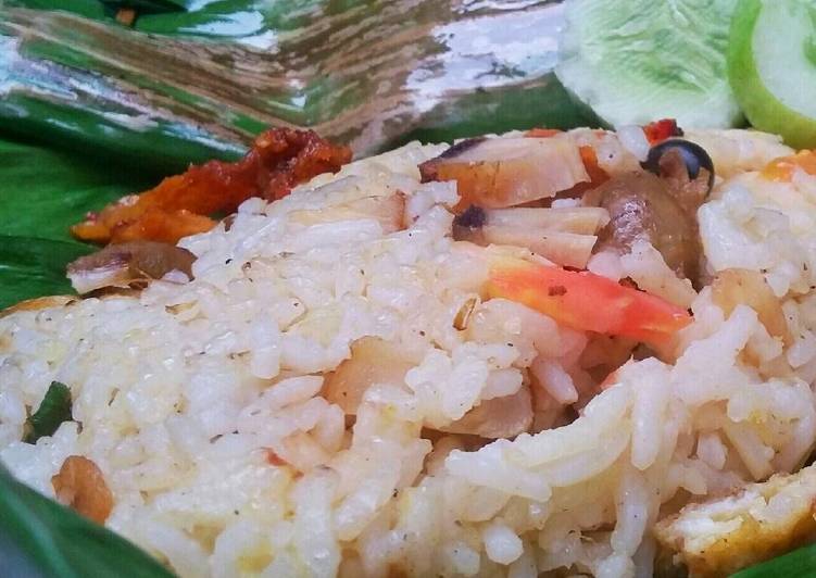 Resep Nasi bakar ayam-ati ampela Anti Gagal