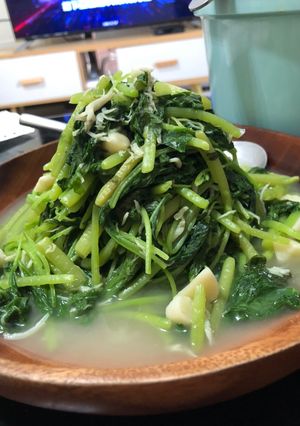吻仔魚炒莧菜 的食譜成品照片