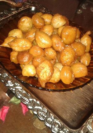 صورة لوصفة لقمة القاضي زلابيه عوامه