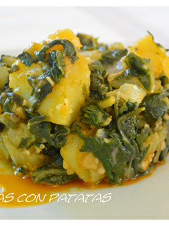Una foto de Acelgas con patata (Thermomix)