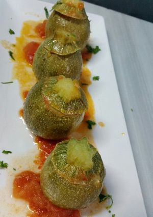 Una foto de Calabacines con Sombrero Rellenos de Atún (109)