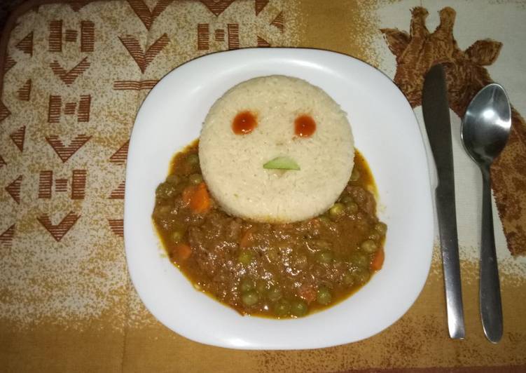 Braised rice and beef stew