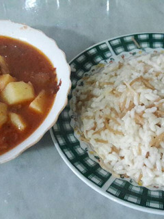 A picture of Kofta and Potato Stew.