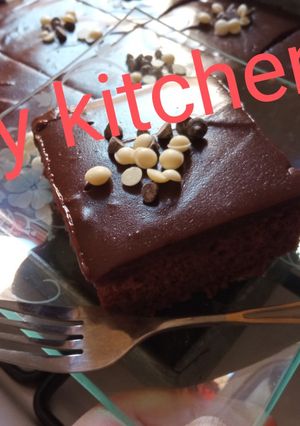 صورة لوصفة كيكة بالقهوة و بكريمة رائعة❤️