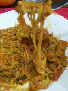 Una foto de Noodles o espaguetis de calabacín