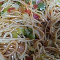 Vegetable noodles A picture of Vegetable noodles.
