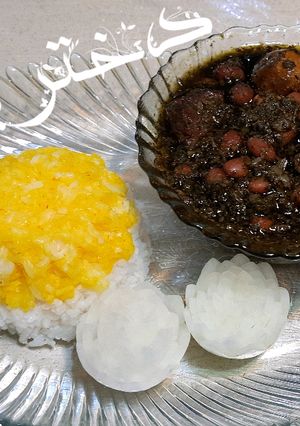 عکسی از دستور قورمه سبزی