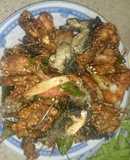 Ếch rang muối xả