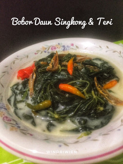 Foto resep Bobor Daun Singkong & Teri
