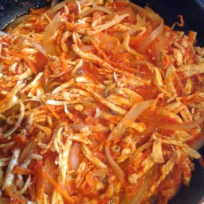 Tinga de pollo y zanahoria Receta de Anna Roll- Cookpad
