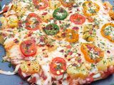 નો ઓવન નો યીસ્ટ વ્હીટ પીઝા(નો Oven નો yeast Whole Wheat Pizza Recipe in Gujarati)