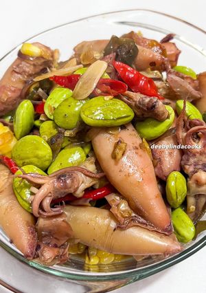 Foto resep Tumis Cumi Asin Pete Jagung
