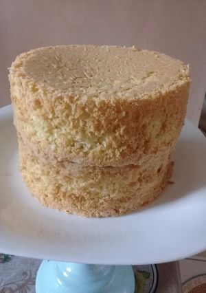 A picture of Vanilla spongy cake.