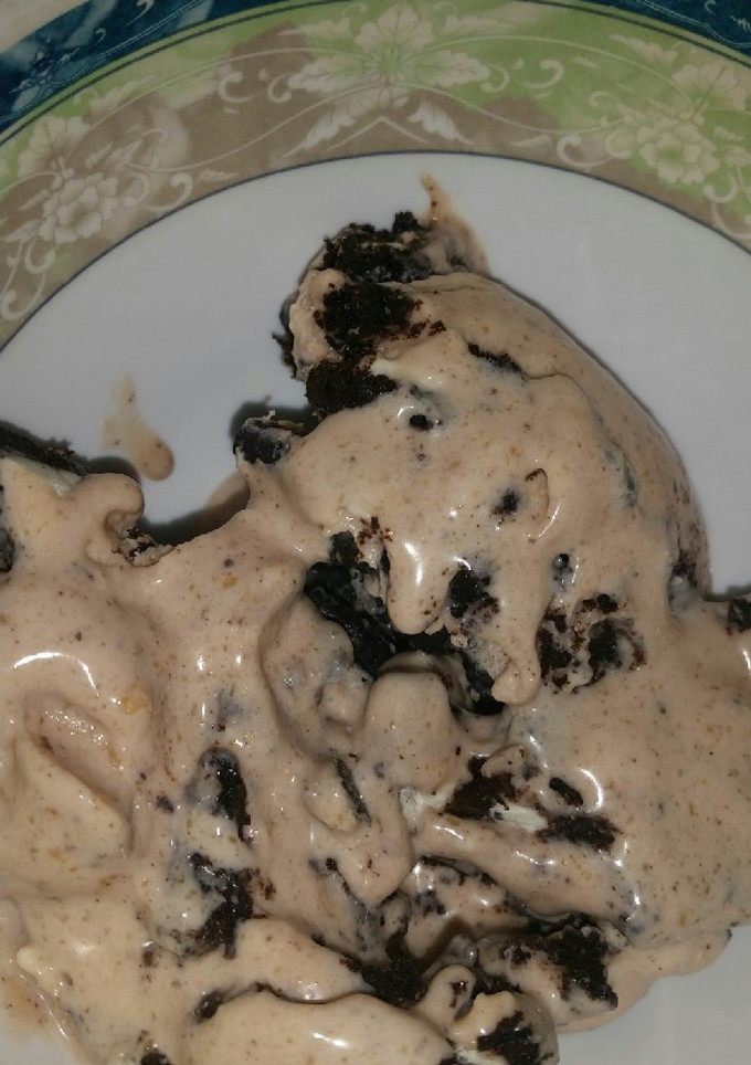 Una foto de Helado de oreo casero