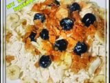 Oil free spaghetti fruit chaat