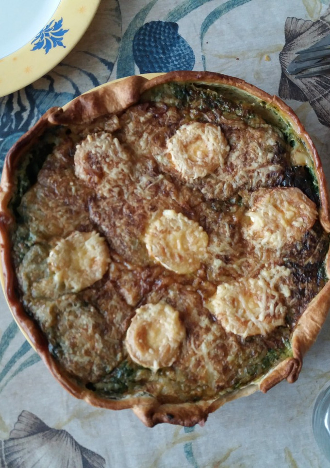 Una foto de Quiche de espinacas vegetariana🌱