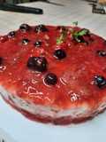 Cheesecake de frutos rojos sin horno 🍓🍒