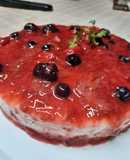 Cheesecake de frutos rojos sin horno 🍓🍒