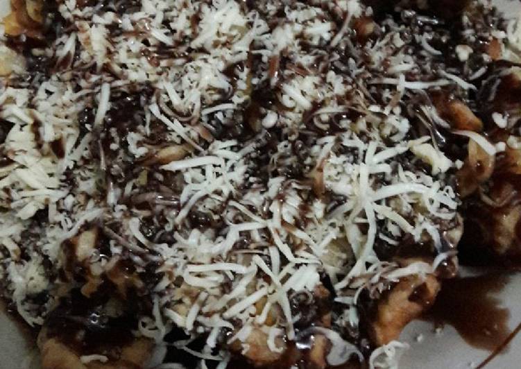 Pisang goreng renyah coklat keju😊