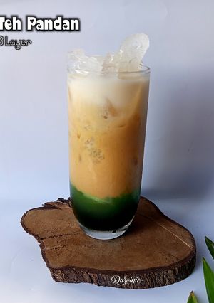 Foto resep Teh Pandan 3 Layer Khas Brunei Darussalam