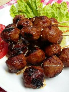 Foto resep Bakso bakar pedas manis