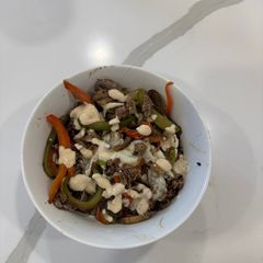 A picture of Philly cheesesteak skillet.