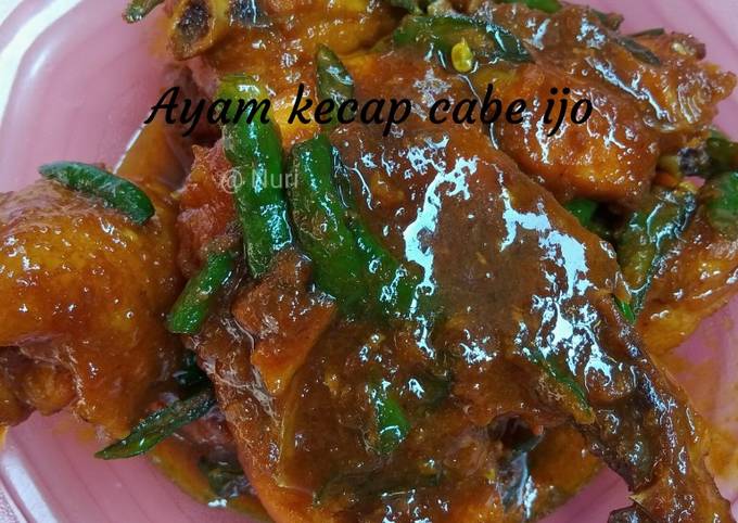 Ayam kecap cabe ijo