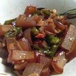 Tumis kikil cabe ijo