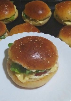 صورة لوصفة برغر بعجينة قطنية: