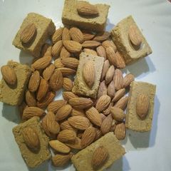 A picture of Besan gur ki barfi.