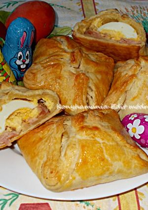 Húsvéti sonkás-tojásos batyu recept fotója
