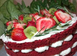 Una foto de Pastel red velvet