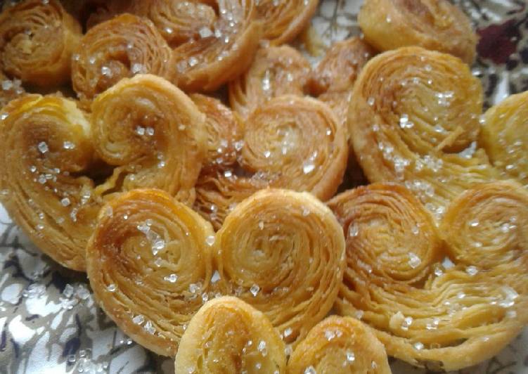 Cara Gampang Membuat Palmier Cookies a.ka Genji Pie, Enak