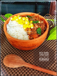 Foto resep Rice Bowl Tuna Asap Suwir Kemangi & Jagung Manis