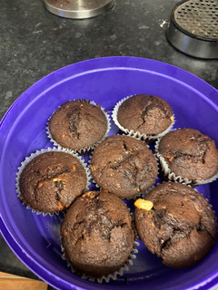 A picture of Super easy Triple chocolate muffins.