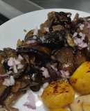 Berenjenas🍆con ajo🧄y panela🍯