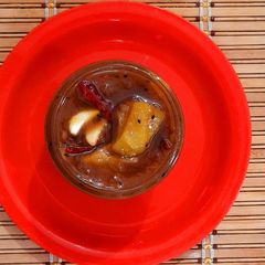 A picture of Sweet and sour mango pickle.