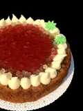 Bolo De Sorvete com Geléia De Framboesa