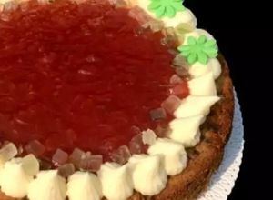 Foto de Bolo De Sorvete com Geléia De Framboesa